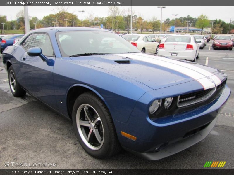 Deep Water Blue Pearl / Dark Slate Gray 2010 Dodge Challenger SE