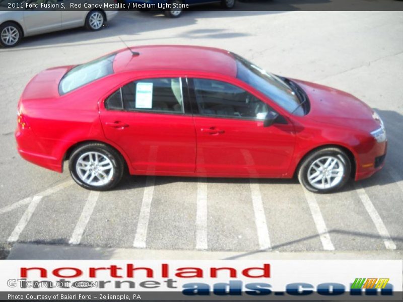 Red Candy Metallic / Medium Light Stone 2011 Ford Fusion S