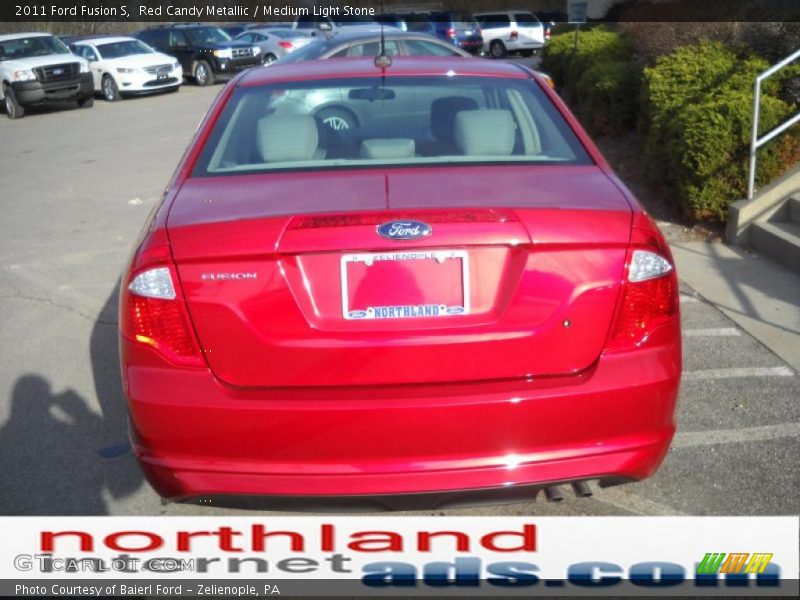 Red Candy Metallic / Medium Light Stone 2011 Ford Fusion S