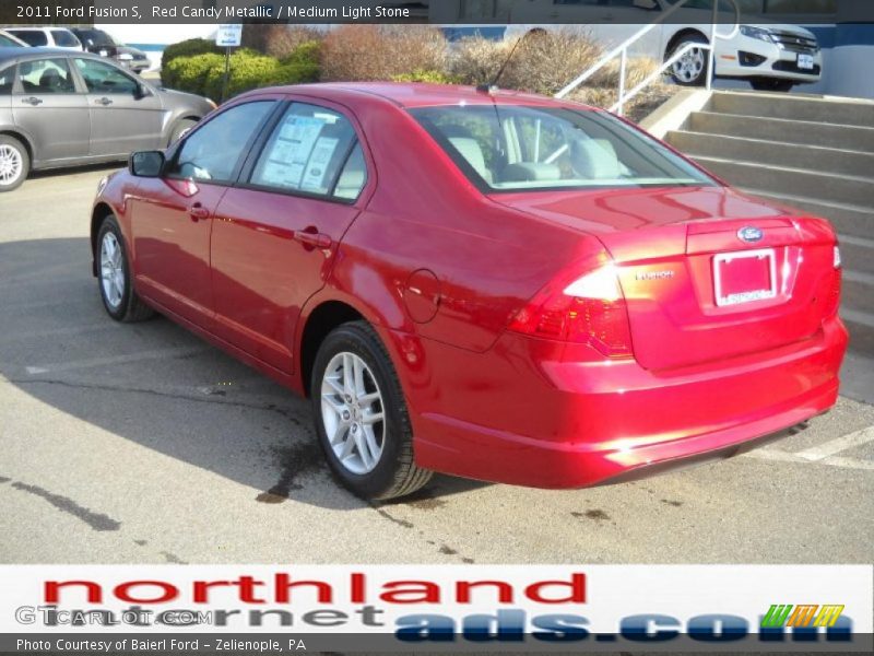 Red Candy Metallic / Medium Light Stone 2011 Ford Fusion S