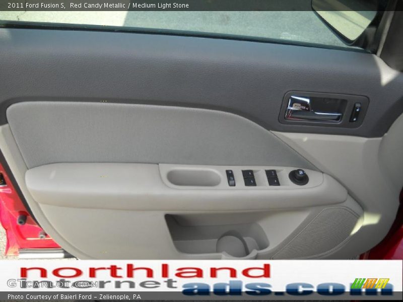 Red Candy Metallic / Medium Light Stone 2011 Ford Fusion S