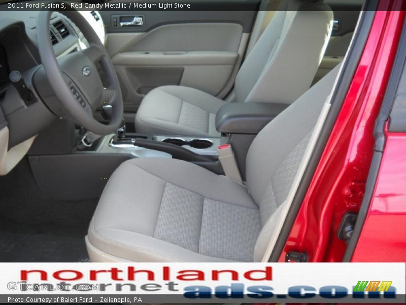 Red Candy Metallic / Medium Light Stone 2011 Ford Fusion S