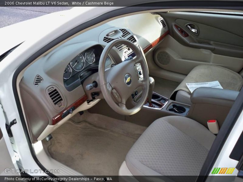 White / Cashmere Beige 2006 Chevrolet Malibu LT V6 Sedan
