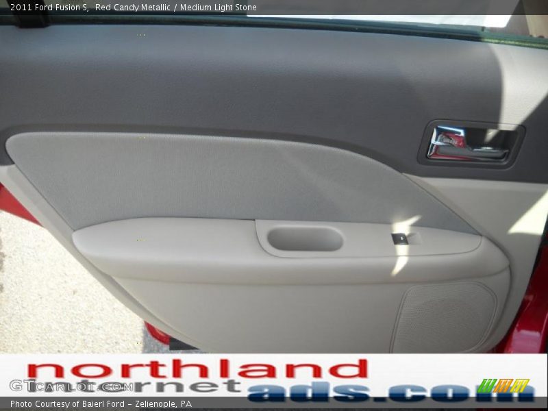 Red Candy Metallic / Medium Light Stone 2011 Ford Fusion S