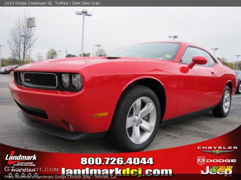 TorRed / Dark Slate Gray 2010 Dodge Challenger SE
