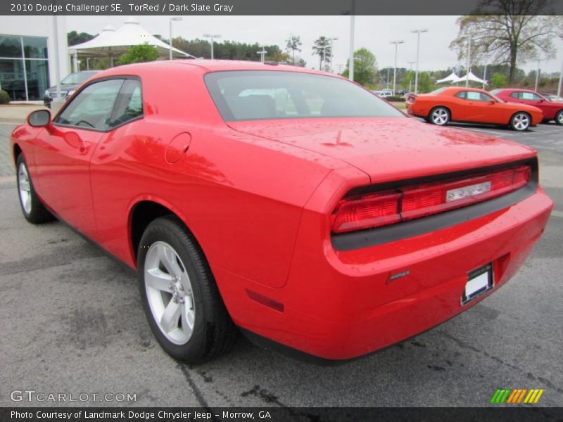 TorRed / Dark Slate Gray 2010 Dodge Challenger SE