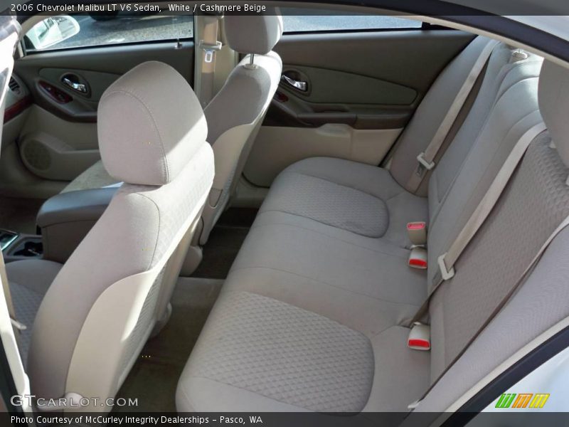 White / Cashmere Beige 2006 Chevrolet Malibu LT V6 Sedan