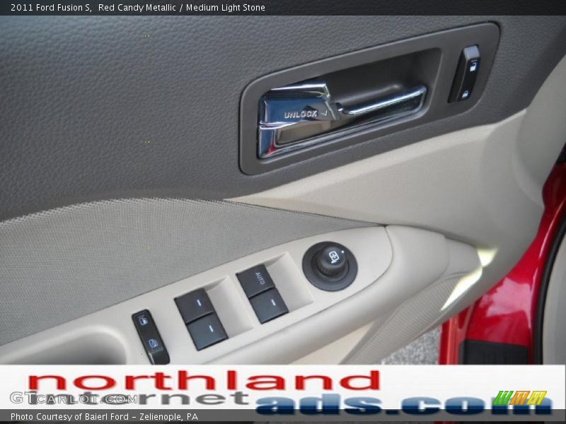 Red Candy Metallic / Medium Light Stone 2011 Ford Fusion S