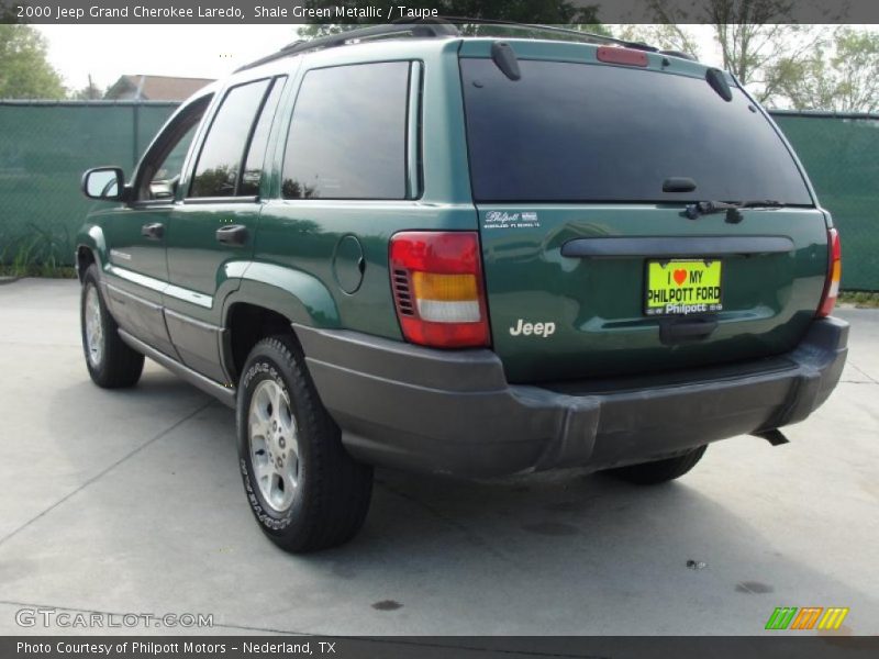 Shale Green Metallic / Taupe 2000 Jeep Grand Cherokee Laredo