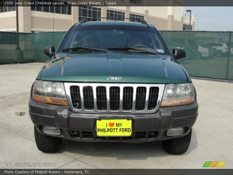 Shale Green Metallic / Taupe 2000 Jeep Grand Cherokee Laredo