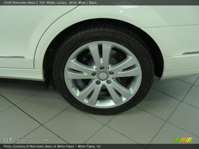 Arctic White / Black 2008 Mercedes-Benz C 300 4Matic Luxury