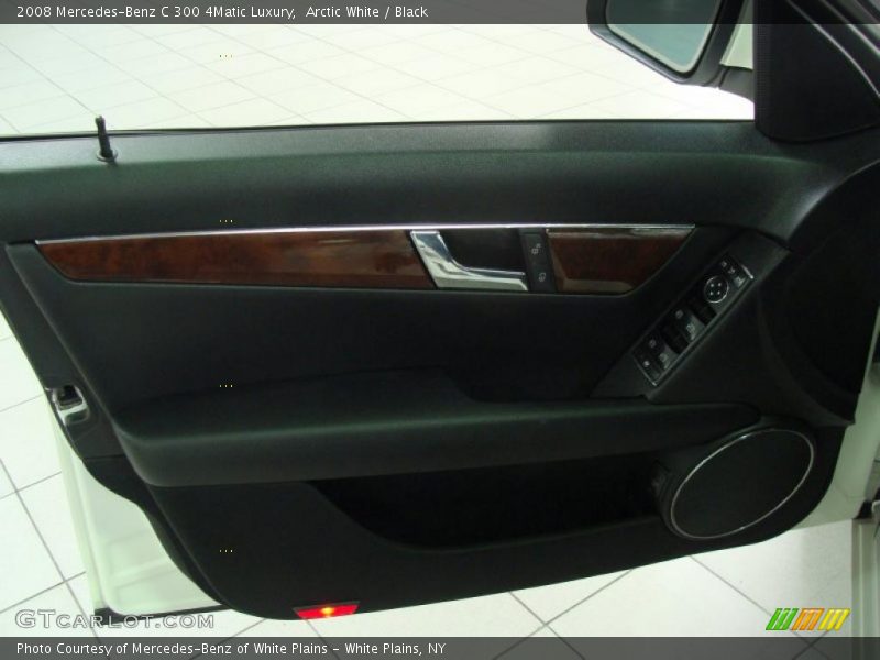 Arctic White / Black 2008 Mercedes-Benz C 300 4Matic Luxury