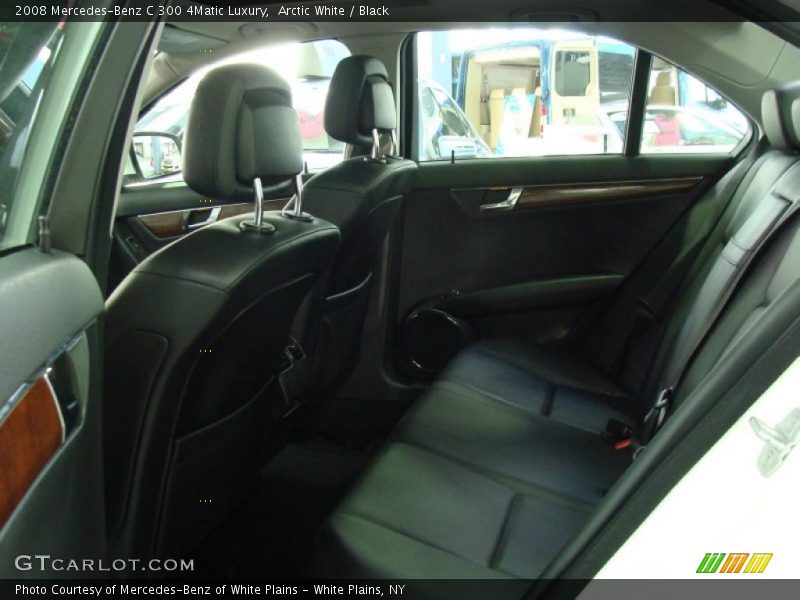 Arctic White / Black 2008 Mercedes-Benz C 300 4Matic Luxury