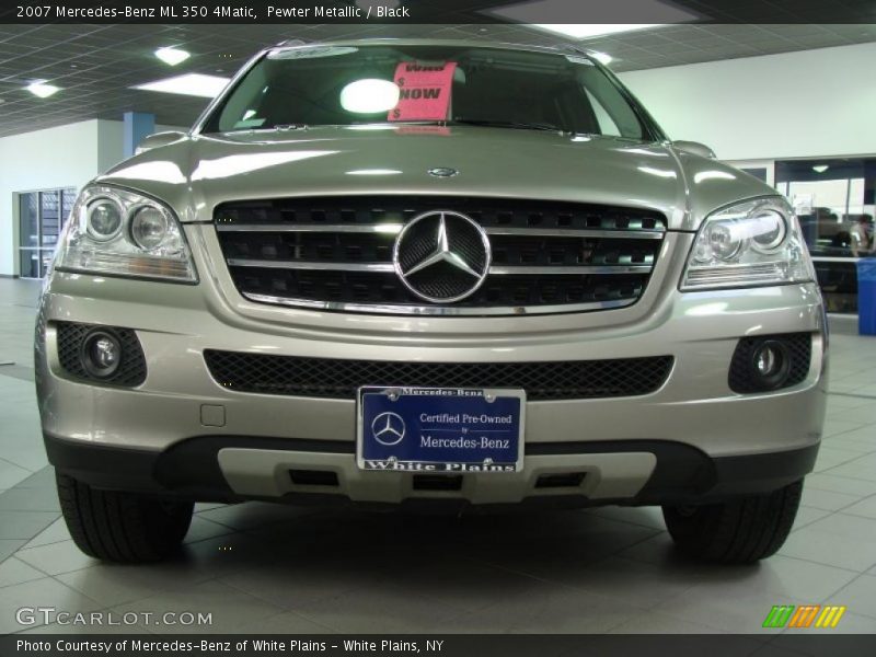 Pewter Metallic / Black 2007 Mercedes-Benz ML 350 4Matic