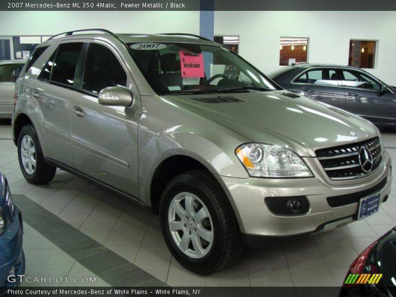 Pewter Metallic / Black 2007 Mercedes-Benz ML 350 4Matic