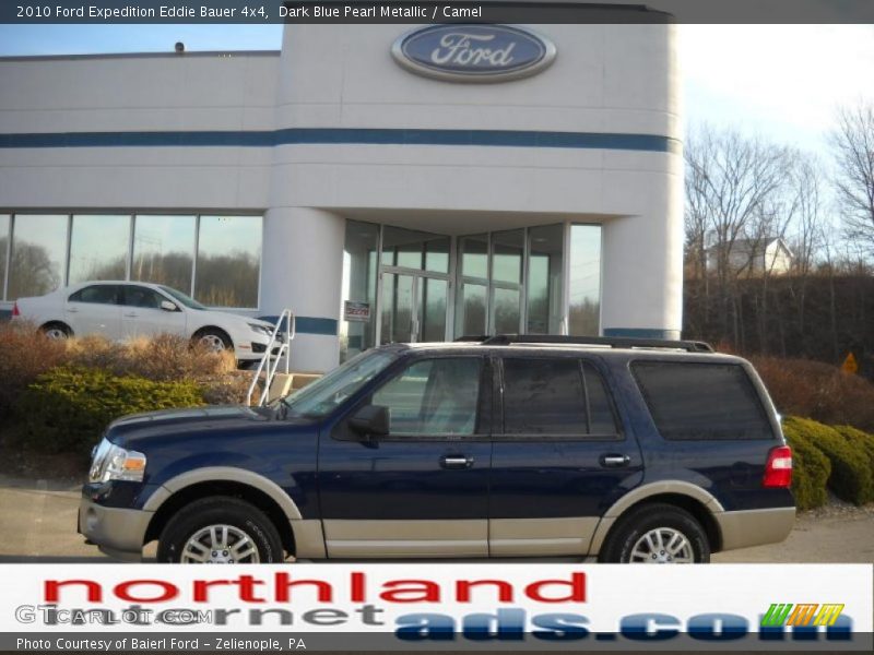 Dark Blue Pearl Metallic / Camel 2010 Ford Expedition Eddie Bauer 4x4