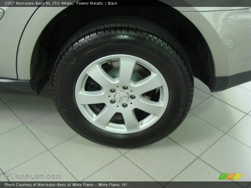 Pewter Metallic / Black 2007 Mercedes-Benz ML 350 4Matic