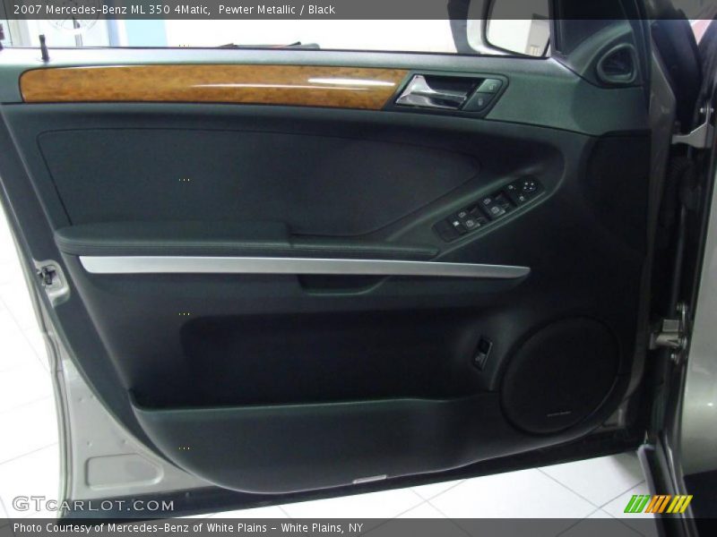 Pewter Metallic / Black 2007 Mercedes-Benz ML 350 4Matic