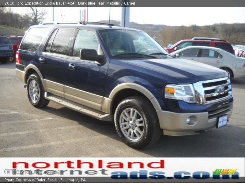 Dark Blue Pearl Metallic / Camel 2010 Ford Expedition Eddie Bauer 4x4