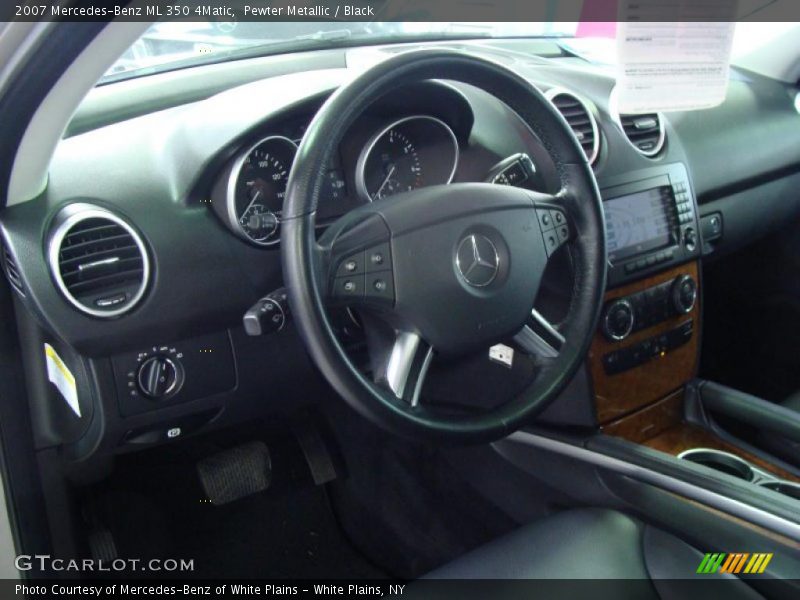 Pewter Metallic / Black 2007 Mercedes-Benz ML 350 4Matic