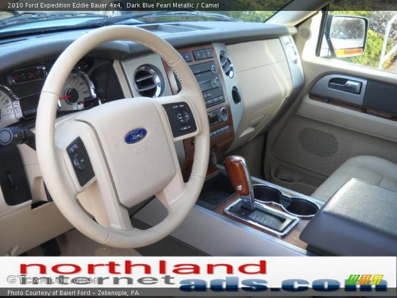 Dark Blue Pearl Metallic / Camel 2010 Ford Expedition Eddie Bauer 4x4