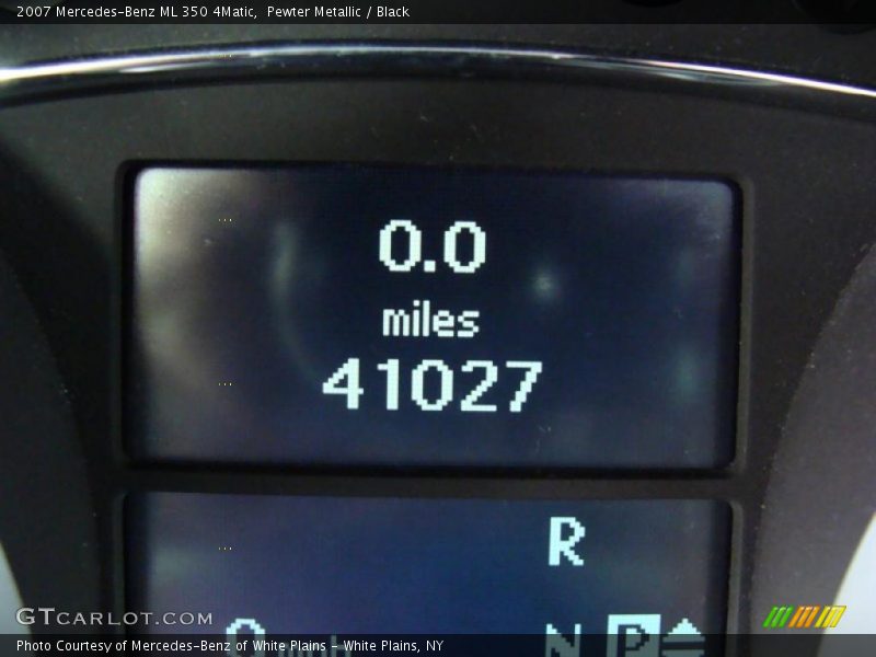 Pewter Metallic / Black 2007 Mercedes-Benz ML 350 4Matic