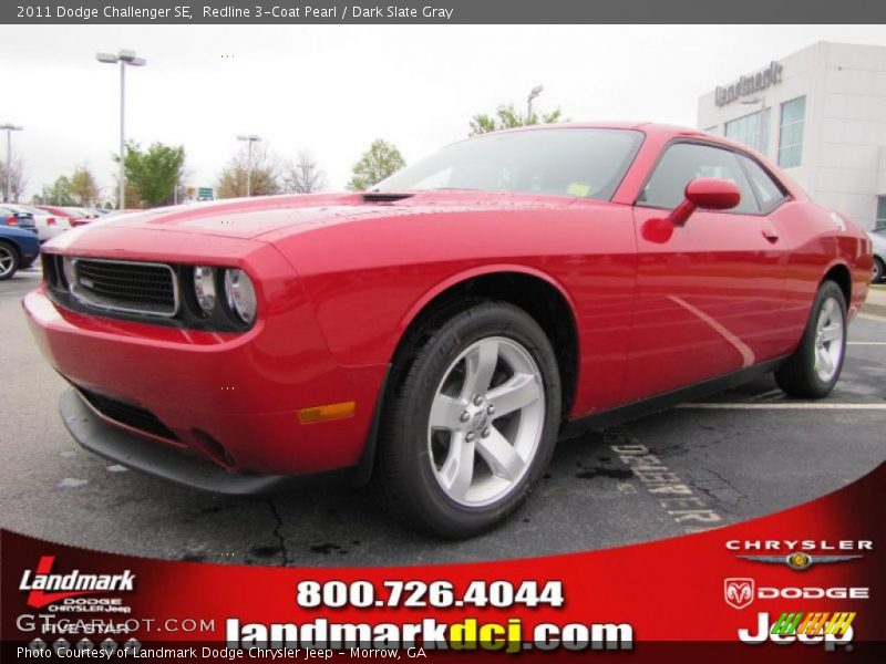 Redline 3-Coat Pearl / Dark Slate Gray 2011 Dodge Challenger SE