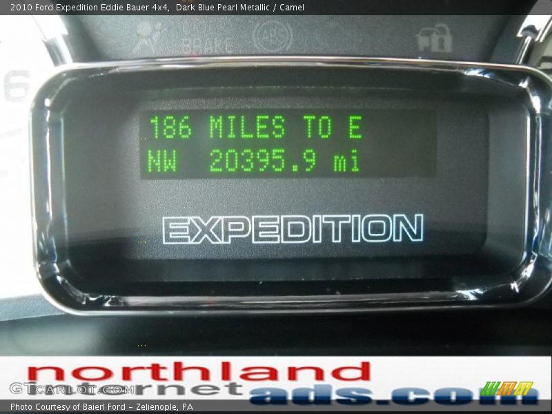 Dark Blue Pearl Metallic / Camel 2010 Ford Expedition Eddie Bauer 4x4