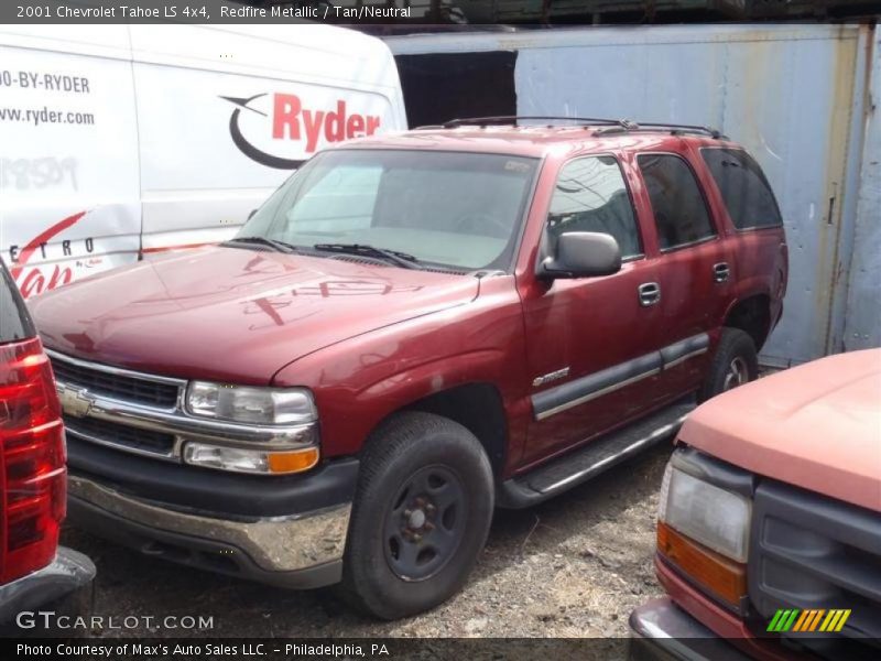 Redfire Metallic / Tan/Neutral 2001 Chevrolet Tahoe LS 4x4