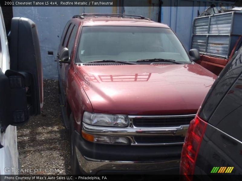 Redfire Metallic / Tan/Neutral 2001 Chevrolet Tahoe LS 4x4