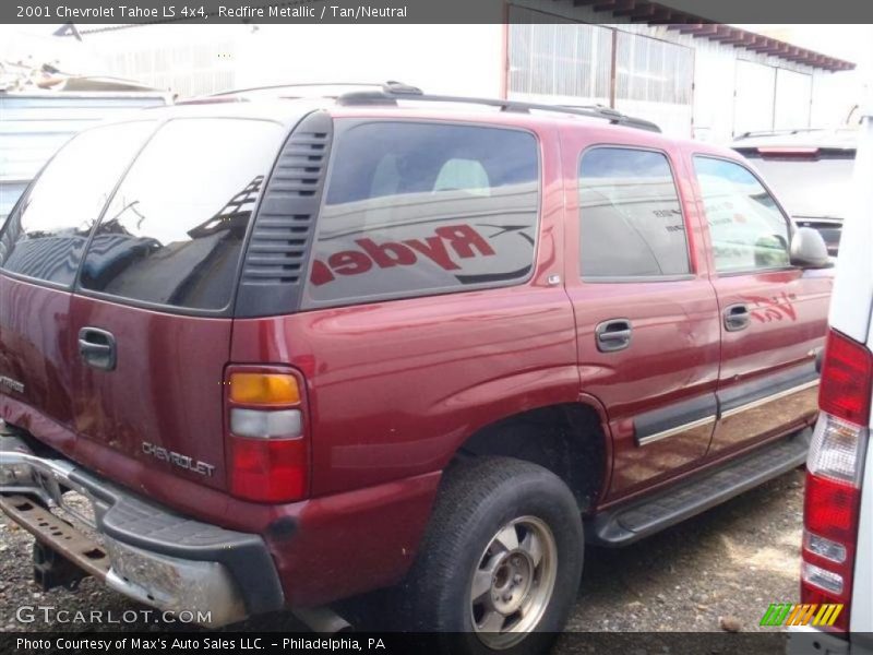 Redfire Metallic / Tan/Neutral 2001 Chevrolet Tahoe LS 4x4