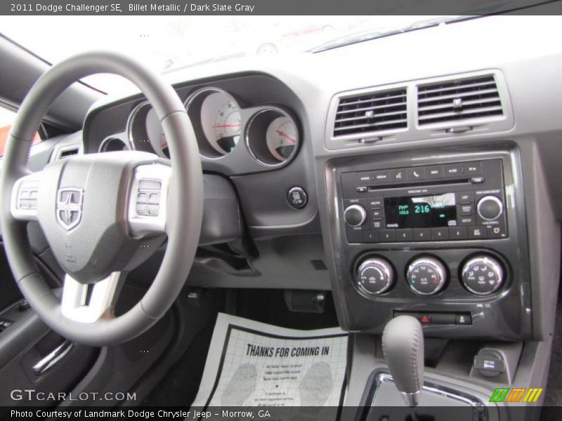 Billet Metallic / Dark Slate Gray 2011 Dodge Challenger SE