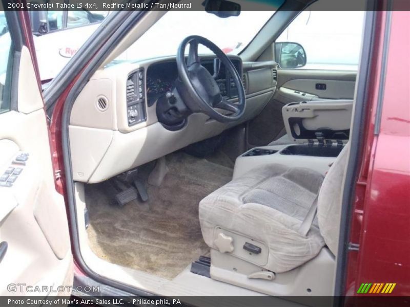 Redfire Metallic / Tan/Neutral 2001 Chevrolet Tahoe LS 4x4