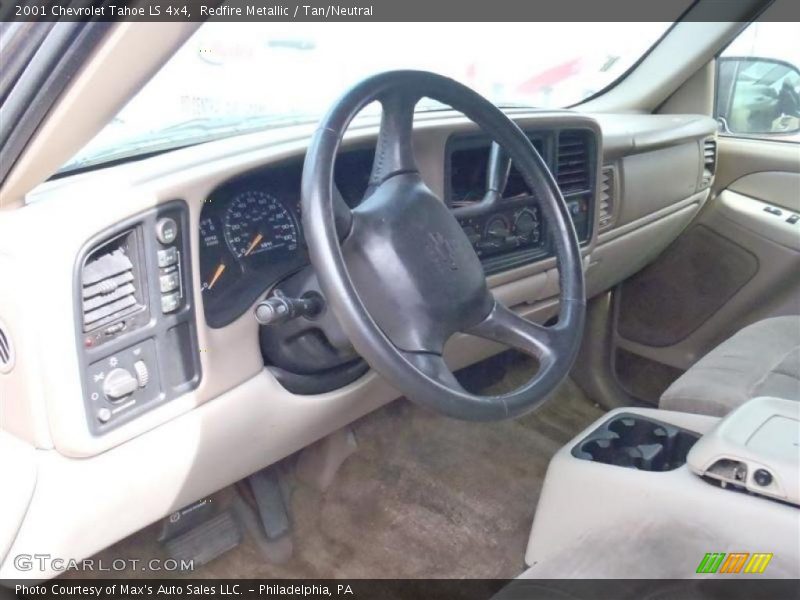 Redfire Metallic / Tan/Neutral 2001 Chevrolet Tahoe LS 4x4