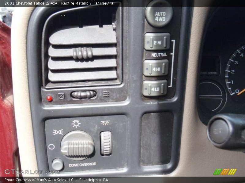 Redfire Metallic / Tan/Neutral 2001 Chevrolet Tahoe LS 4x4