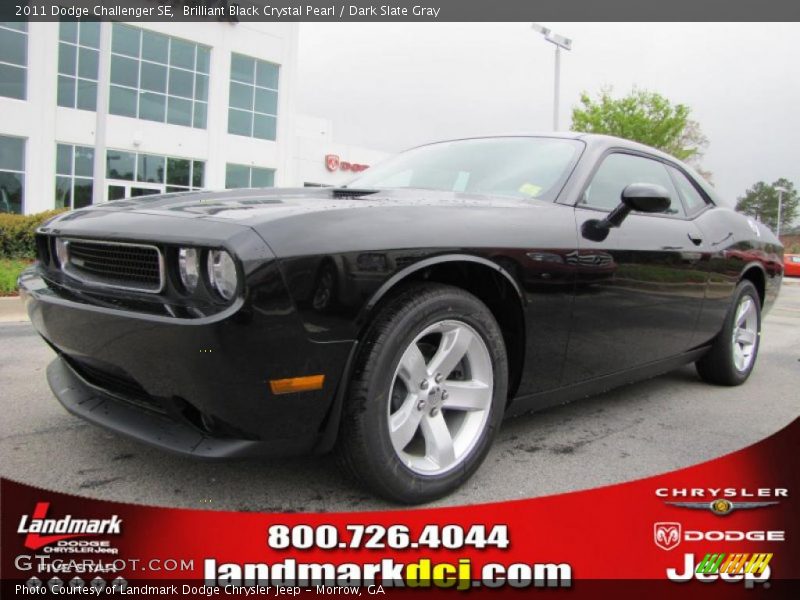 Brilliant Black Crystal Pearl / Dark Slate Gray 2011 Dodge Challenger SE