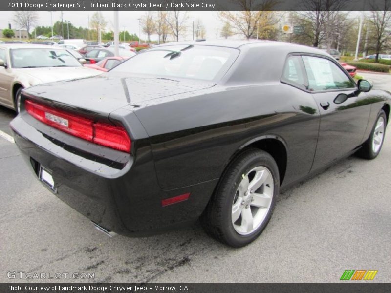 Brilliant Black Crystal Pearl / Dark Slate Gray 2011 Dodge Challenger SE