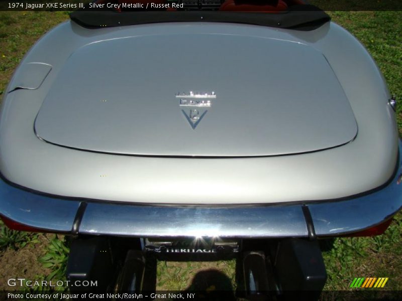 Silver Grey Metallic / Russet Red 1974 Jaguar XKE Series III