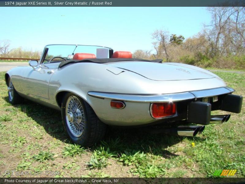 Silver Grey Metallic / Russet Red 1974 Jaguar XKE Series III