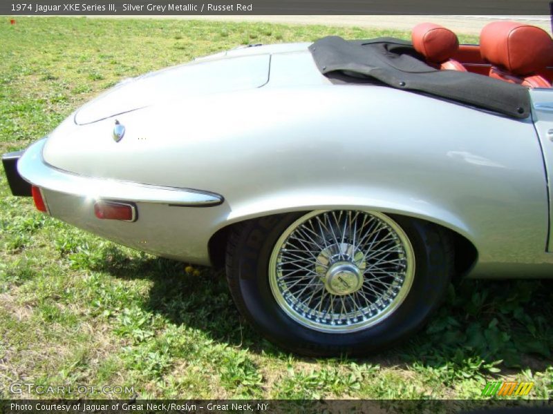 Silver Grey Metallic / Russet Red 1974 Jaguar XKE Series III