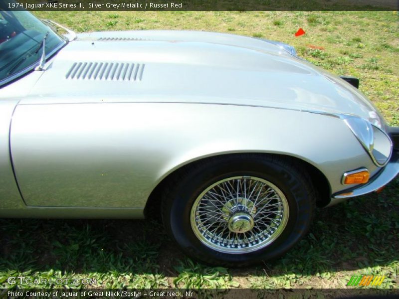 Silver Grey Metallic / Russet Red 1974 Jaguar XKE Series III