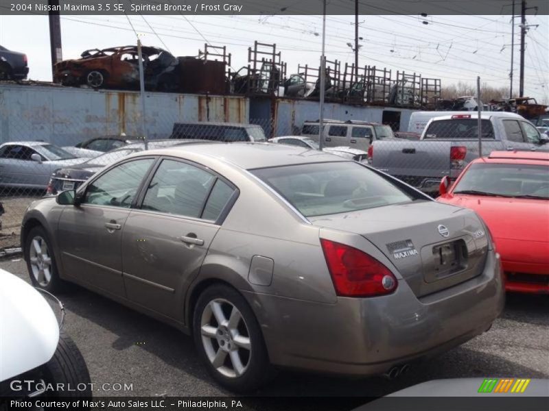 Spirited Bronze / Frost Gray 2004 Nissan Maxima 3.5 SE