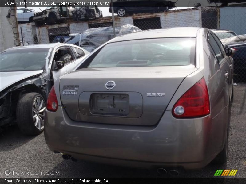 Spirited Bronze / Frost Gray 2004 Nissan Maxima 3.5 SE