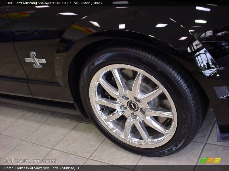 Black / Black 2008 Ford Mustang Shelby GT500KR Coupe