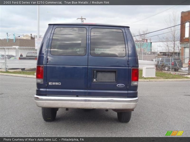 True Blue Metallic / Medium Flint 2003 Ford E Series Van E250 Commercial