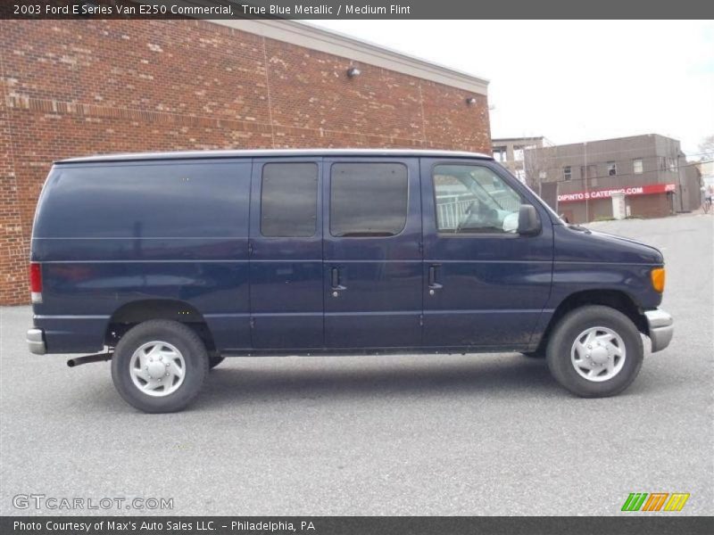 True Blue Metallic / Medium Flint 2003 Ford E Series Van E250 Commercial