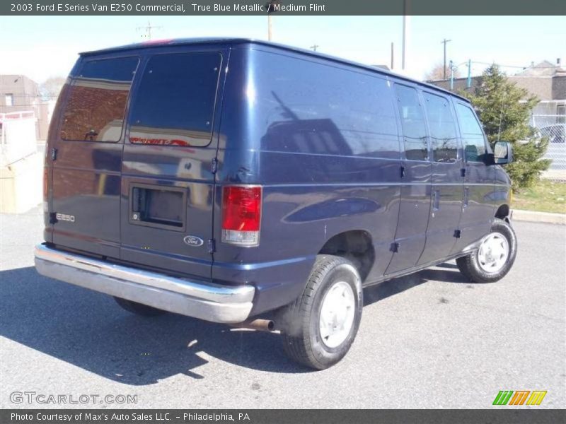 True Blue Metallic / Medium Flint 2003 Ford E Series Van E250 Commercial