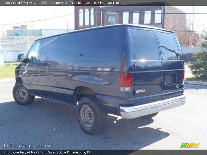 True Blue Metallic / Medium Flint 2003 Ford E Series Van E250 Commercial