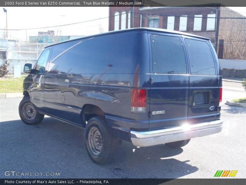 True Blue Metallic / Medium Flint 2003 Ford E Series Van E250 Commercial