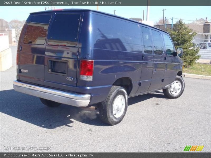 True Blue Metallic / Medium Flint 2003 Ford E Series Van E250 Commercial